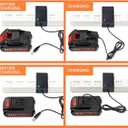 2.0A Direct Charger, Compatible with AUTIWOZ Mini Car Polisher W02PO61 and W02PO62 Cylindrical Shaped Batteries