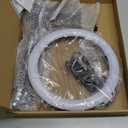 Overhead Phone Mount with Ring Light Phone Holder,10" LED Ring Light for Desk with Stand and Remote for iPhone,Phone Tripod with Light for Video Recording TikTok Live Stream Cooking Kitchen Vlogging