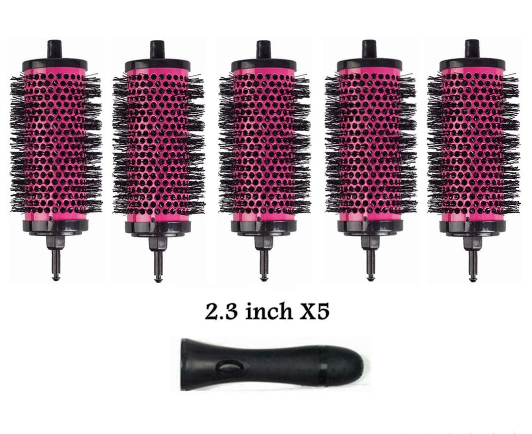 LIGICKY Blowout Brush Set with 2.3 Detachable Barrels Round Brushes Hair Styling Tool, 1 Handle 5 Barrels, Large
