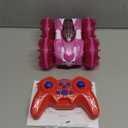 Waterproof Remote Control Car4WD Land & Water 2.4 GHz RC Car Remote Control Boat360Rotation RC Stunt with LED LightsBoys Girls Gifts All Terrain Water Beach Pool Toy Pink