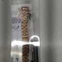 MioHHR Slim Metal Band Compatible with Apple Watch Band 42mm(Series 11 10) 41mm(Series 9 8 7) 40mm(Series 6 5 4 SE3/2/1) 38mm(Series 3 2 1),Stainless Steel iWatch Bands for Women,Rose Gold