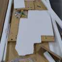 VASAGLE MAXE Collection - Buffet Cabinet, Fluted Console Cabinet, Sideboard with Adjustable Shelves, Mid Century Modern Buffet Table, 15.8 x 58.3 x 31.5 Inches, Oak Beige UBBK382Y01S