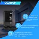 QO220CP 20-Amp 2-Pole Circuit Breaker - Compatible with SD QO Load Centers, CSEDs, and NQOD Panel Boards, Rated 120/240 VAC, 10kA, Plug-in Mount, Visi-Trip Indicator