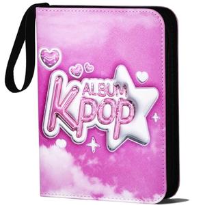 KarlyPro Kpop Trading Photo Card Binder, 440 Photocard Holder Book with 55 Sleeves Photocard Album