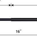 Magnetic Curtain Rods for Metal DoorsMulti-Use Adjustable Appliance for Windows Iron Steel Places9-16 InchBlack2 Pack