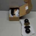 Veise Fingerprint Door Lock with 2 Knobs - Keyless Entry Door Lock with Handle, Electronic Keypad Deadbolt, Smart Front Handle Set, Auto-Locking, Waterproof, Easy Installation, Matte Black