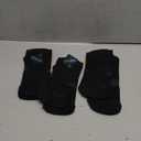 Hylaea No Show Running Athletic Anti-Blister Wicking Coolmax Socks, Seamless Anti-odor (Medium, 3 Pairs Black)