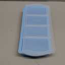 Silicone Freezer Trays with Lid,1-cup Soup Freezer Container large Ice Cube Molds with Reinforced Steel Ring Top for freezing Soup Sauce Broth Leftovers oven Dishwasher -Safe(2-Pack)