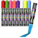 Window Chalk Markers for Cars Glass Washable, 8 Colors Jumbo Liquid Chalk Marker Pens with 10mm 3 in 1 Nib Wide Tip, Chalkboard Markers Car Window Paint Pen for Auto, Mirror, Poster