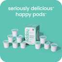 happy coffee light roast coffee pods, 60 count, notes of toasted biscotti and levity, compatible with most K-cup brewers, rainforest alliance certified