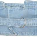 Denim Corset Belt, Women's Denim Peplum Waist, Waist Belt for for under Dress Bustiers Corsets Corset Top Dress Women Female Dress Accessory Denim Corset Waist Cincher Corset (Blue, 38.5")