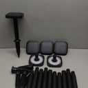 Sunco 6 Pack 2W LED Square Solar Pathway Walkway Driveway Backyard Patio Garden Outdoor Residential Super Bright Light, 120 Lumens, 2CCT 2700K Soft White/4000K Cool White, Dimmable, 3.7V