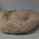 Donut Dog Bed - Premium Comfort for Anxiety Relief - Fluffy & Calming Design with Ultra-Plush Support | Cozy Round Dog Bed with Super Soft Circle Style (Size M, Beige)