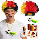2026 World Cup Flag-Colored Wig Set
