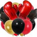 Red Boxing Gloves Balloons Boxing Balloons for Boxing Birthday Party Decorations Fight Night Decorations Wrestling Party WWE Party Boxing Sports Themed Party UFC Boy Man Birthday Party Anniversary