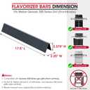 Unicook 7620 Flavorizer Bars for Weber Genesis 300 Series, E-310 E-330 Grills with Front Control(2011-2016), 17.5 Inch Porcelain Steel Flavor Bars, Grill Burner Cover Replacement Parts