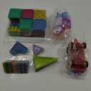 ShowyLive Magnetic Tiles for Kids Ages 4-8, 110PCS Set with 2 Cars, Magnetic Building Tiles, Mini Magnatiles, STEM Learning Toy, Safe & Durable, Magnetic Toys for Endless Fun and Educational Play