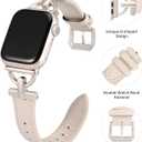 Wearlizer Leather Band Compatible with Apple Watch Bands Women 41mm 40mm 38mm 49mm 46mm 45mm 44mm 42mm, Fancy Dressy Strap for iWatch Series 11 10 9 8 7 6 5 4 3 SE/Ultra 3 2 1
