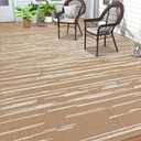HEBE Outdoor Rug 9'x12' for Patios Clearance Waterproof Patio Mat Plastic Straw Rug Reversible RV Camping Tent Rug Outside Indoor Outdoor Area Rugs for RV,Deck,Beach,Balcony,Camper
