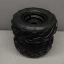 16x8-7 ATV Wheels, 3 lug 16x8-7 Tubeless Tires for Kazuma Quad ATV Go Kart UTV 125cc 150cc Off Road Tyres 3 Holes Rim set of 2