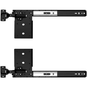KV Pivot Door Slide Hardware Inset Application Self Closing 16 1/8" Slide (Kit) Black