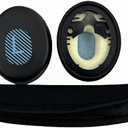 QC 3 Ear Pads and Head Band Cover Replacement Cushions Pieces Compatible with Bose Quietcomfort 3 QC3 OE/On-Ear OE1 Headphones Repair Parts Accessories-Blue