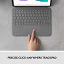 Logitech Combo Touch iPad Pro 11-inch (1st, 2nd, 3rd, 4th gen - 2018, 2020, 2021, 2022) Keyboard Case - Detachable Backlit Keyboard, Click-Anywhere Trackpad - Oxford Gray; USA Layout