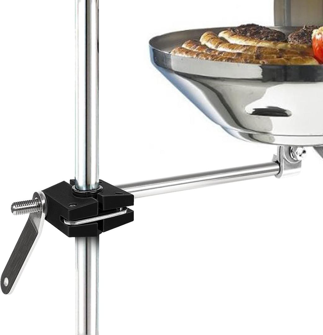 Round Rail Grill Mounting Hardware Kit for Standard 7/8" or 1" Rails, Compatible with All Magma Marine Kettles Grill A10-080