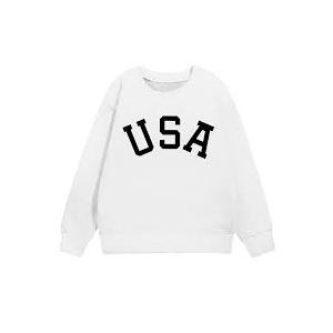 White "USA" Pullover Sweater XL