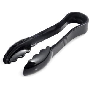 New Star Foodservice 35698 Utility Tong High Heat Plastic, Scalloped, 6 inch, Black, Set of 12