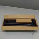 Black Curtain Rods for Windows 48-90Inch(4-7.5ft) Heavy Duty Wrap Around Blackout Curtain Rods,Adjustable Room Darkening Drapery Rod for Bedroom, Living Room, Sliding Door & Outdoor Patio