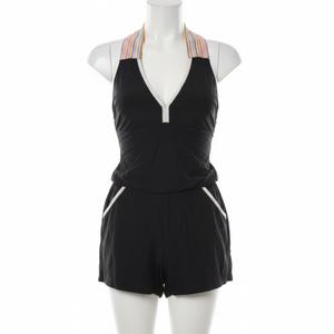 Swim Rompers for Women One Piece Tummy Control Swimsuits Modest Full Coverage Bathing Suits with Shorts and Pockets L