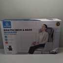 COMFIER Massager Chair with Heat, Shiatsu Neck Back Massager Portable with Compress & Rolling,Massage Chair Pad for Full Back, Neck & Shoulders,Full Body Pain, Gray