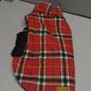 Kuoser Waterproof Dog Coat, Reversible Dog Jacket for Large Dogs, Adjustable Durable Doggie Winter Coat for Groowing Puppies Warm Puppy Cold Weather Apparel, Bright Red L (Large (Pack of 1))