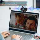 Akyta Webcam for PC, 1080P Webcam with Microphone/Tripod/Privacy Cover/Wide Angle 110, Plug & Play USB Web Camera for Desktop Computer PC Laptop Mac Video Calling/Streaming/Zoom Conference