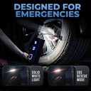 POCKET AIR PRO Tire Inflator Portable Air Compressor by Bullseye Pro for Tires, Balls, Bike with Persta Valve, Auto Shut Off, Inflates in 2 Min, Cordless Rechargeable 6000MAH,150 PSI, SoS Light