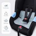Car Seat Protector for Potty Training, 2 Pack Waterproof CarSeat Liner Toilet Training for Baby Infant Toddler, Dry Seat Piddle Pads Cover for Strollers (Gray)