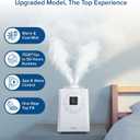 LEVOIT LV600S Smart Warm and Cool Mist Humidifiers for Home Bedroom Large Room, (6L) 753ft Coverage, Quickly & Evenly Humidify Whole House, Easy Top Fill, App & Voice Control - Quiet Sleep Mode