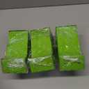 3 Packs Hay Feeder Rabbit, Metal Small Animal Feeder with Lid & Mesh Bottom, 3.1 Inch 1 LBS Capacity, Gravity Food Dispenser for Guinea Pigs Chinchillas, Cage or Outdoor Use, Green