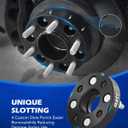 2 x Orion Motor Tech 1"(25mm) 4x100 Wheel Spacers Compatible with Honda Accord Civic, Mini Cooper, Toyota Corolla Prius, 56.1mm Bore Hubcentric Wheel Spacer Kit with M12x1.5 Studs