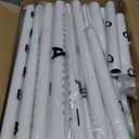 Room Divider No Drilling Curtain Rod Wall Divider for Room Separation, 4-10ft(H) 28-114inch(W) Adjustable, Heavy Duty Partition Space Separator Freestanding Tension Curtain Stand, White