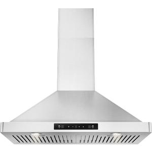 30 inch Wall Mount Range Hood 800CFM, with DC Motor, Stainless Steel Vent Hood with 6 Speeds Exhaust Fan, Convertible to Ducted and Ductless, with stainless steel filters