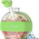 imluckies Ice Cube Bottle with Lid - 2in1 Dual Purpose for Making Ice Cubes, Cups, Bottles - BPA Free, Portable & Easy to Use for Summer, Coffee, Beverage, Water Cooler, Green, 500ml