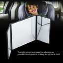 Foldable Makeup Mirror, With Hook and Loop Design for Hoom