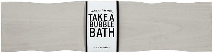 Bathtub Tray Paulownia Wood Bath Board, 32-Inches, Grey (Gray)