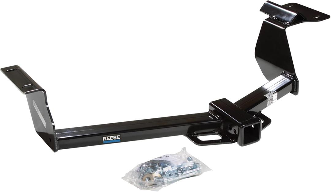 Reese Towpower 44643 Class III Custom-Fit Hitch with 2" Square Receiver opening, includes Hitch Plug Cover, Black