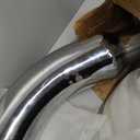 4 Inch Exhaust Elbow Tip with a Clamp, Chrome Structure,4'' Inlet 6'' Outlet 23" Overall Length for Pickups, Trucks and Cars