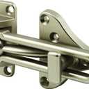 Prime-Line U 11316 Swing Bar Door Guard With High Security Auxiliary Lock, Satin Nickel Finish (Single Pack)