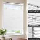 LazBlinds TDBU Cordless Cellular Shades, 37" W x 64" H, White | Blackout Thermal Insulation, Noise Reduction Top Down Bottom Up Honeycomb Blinds for Windows