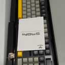 AULA F108 PRO - Wireless Mechanical Keyboard with Screen&Knob,Hot Swappable Gaming Keyboard with 8000mAh Battery,Pre-lubed Switches,RGB Backlit,PBT Keycaps Creamy Sounding Computer Keyboards,104 Keys (Gray&Yellow)